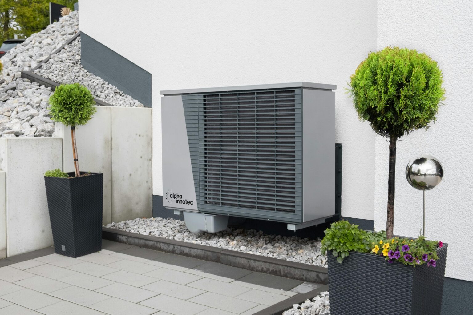 HVAC system on a house